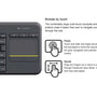 Logitech K400 Plus Wireless Touch TV Keyboard with Easy Media Control and Built-In Touchpad