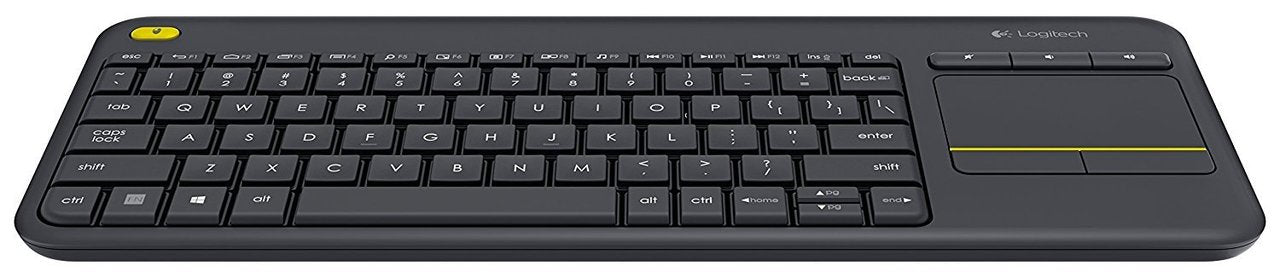 Logitech K400 Plus Wireless Touch TV Keyboard with Easy Media Control and Built-In Touchpad