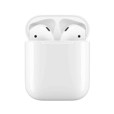 Apple AirPods with Charging Case 2nd Gen Bundle with Velcro Cable Ties + USB Wall & Car Charger