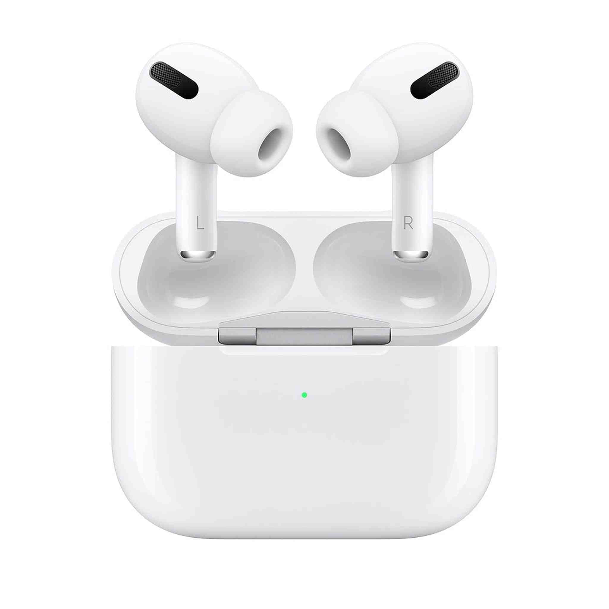 Apple AirPods Pro with Wireless Charging Case Bundle with Cable Ties + Deluxe Cleaning Kit + More