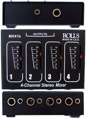 Rolls MX41b Stereo Four Channel Passive Mixer Bundle
