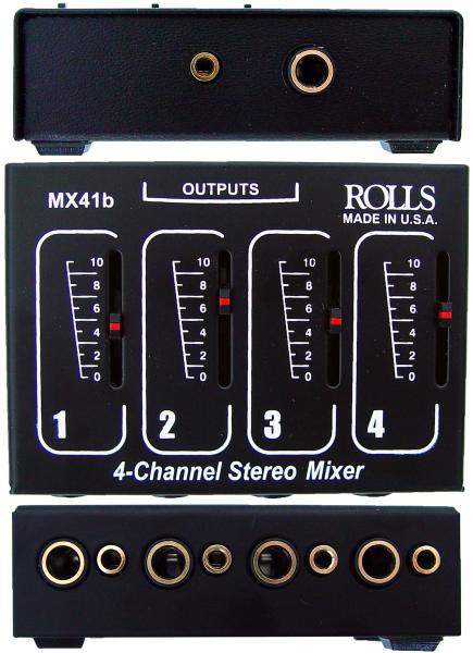 Rolls MX41b Stereo Four Channel Passive Mixer Bundle