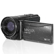 Minolta MN4K300WP 4K Ultra HD / 56 MP Waterproof Camcorder - Black