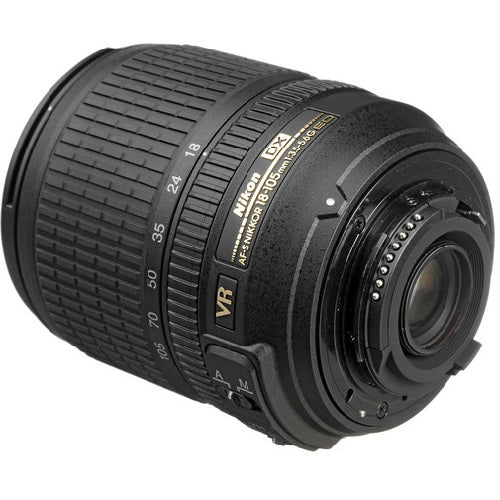 Nikon AF-S DX NIKKOR 18-105mm f/3.5-5.6G ED Vibration Reduction Zoom Lens with Auto Focus for Nikon DSLR Cameras - (International Version)
