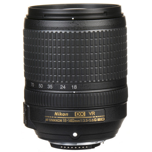Nikon AF-S DX NIKKOR 18-140mm f/3.5-5.6G ED Vibration Reduction Zoom Lens with Auto Focus for Nikon DSLR Cameras Interna