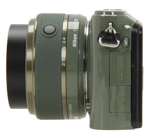 Nikon 1 S1 10.1 MP HD Digital Camera with 11-27.5mm VR 1 NIKKOR Lens Khaki