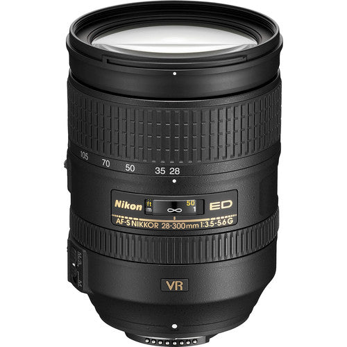 Nikon AF-S FX NIKKOR 28-300mm f/3.5-5.6G ED Vibration Reduction Zoom Lens with Auto Focus for Nikon DSLR Cameras