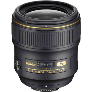 Nikon AF FX NIKKOR 35mm f/1.4G Fixed Focal Length Lens with Auto Focus for Nikon DSLR Cameras