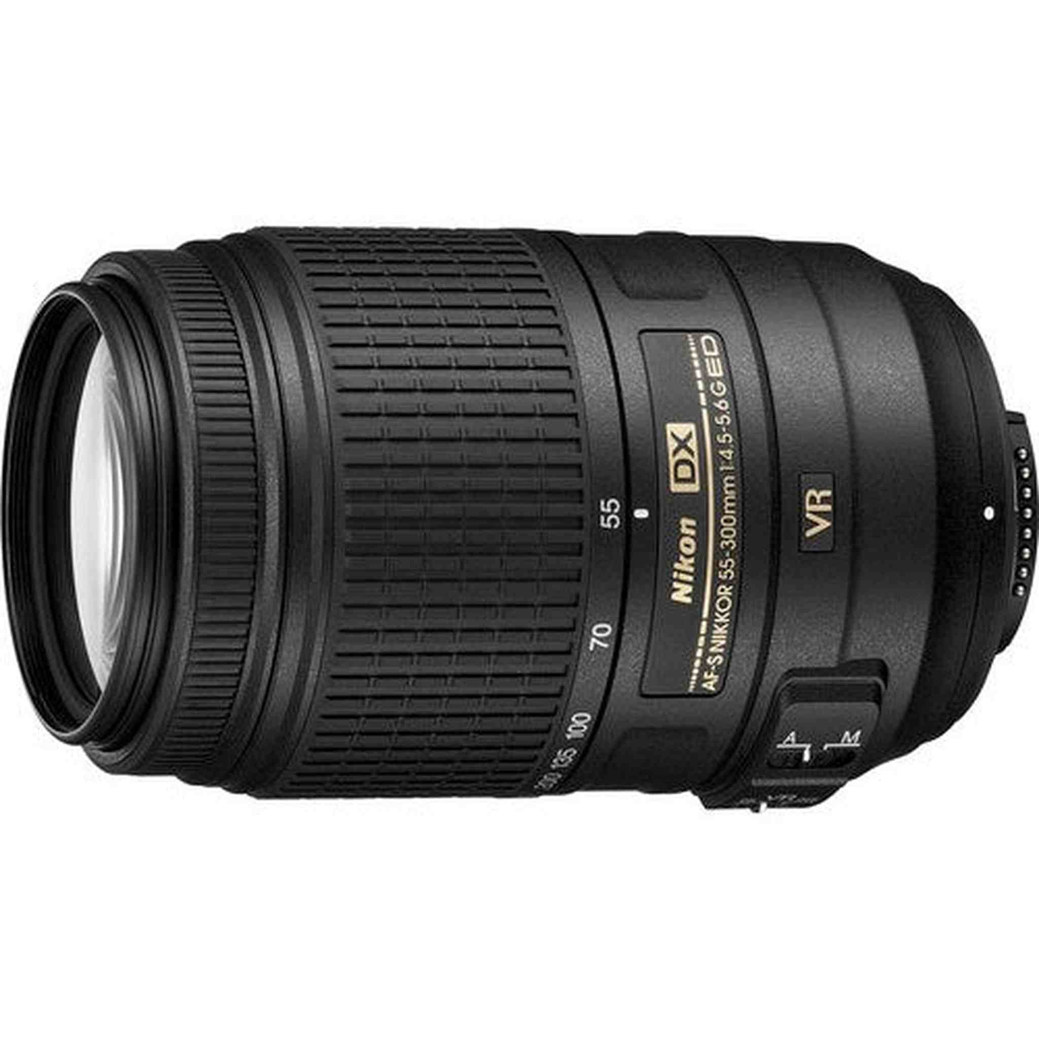 Nikon AF-S DX NIKKOR 55-300mm f/4.5-5.6G ED Vibration Reduction Zoom Lens with Auto Focus for Nikon DSLR Cameras Nikon