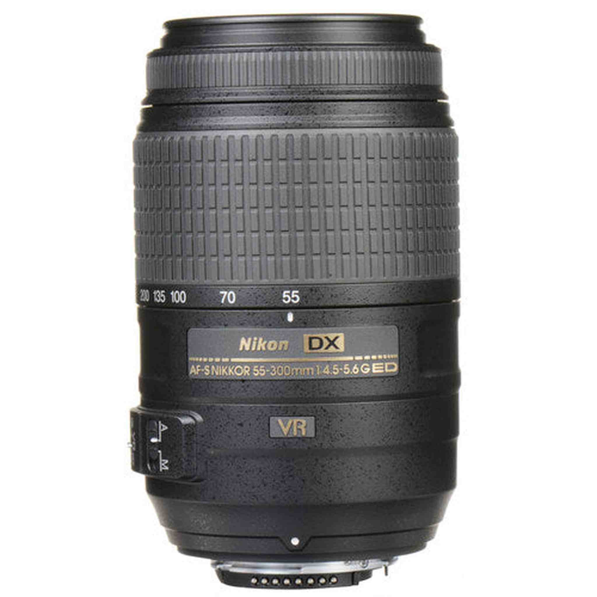 Nikon AF-S DX NIKKOR 55-300mm f/4.5-5.6G ED Vibration Reduction Zoom Lens with Auto Focus for Nikon DSLR Cameras Nikon