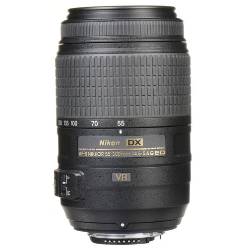 Nikon AF-S DX NIKKOR 55-300mm f/4.5-5.6G ED Vibration Reduction Zoom Lens with Auto Focus for Nikon DSLR Cameras