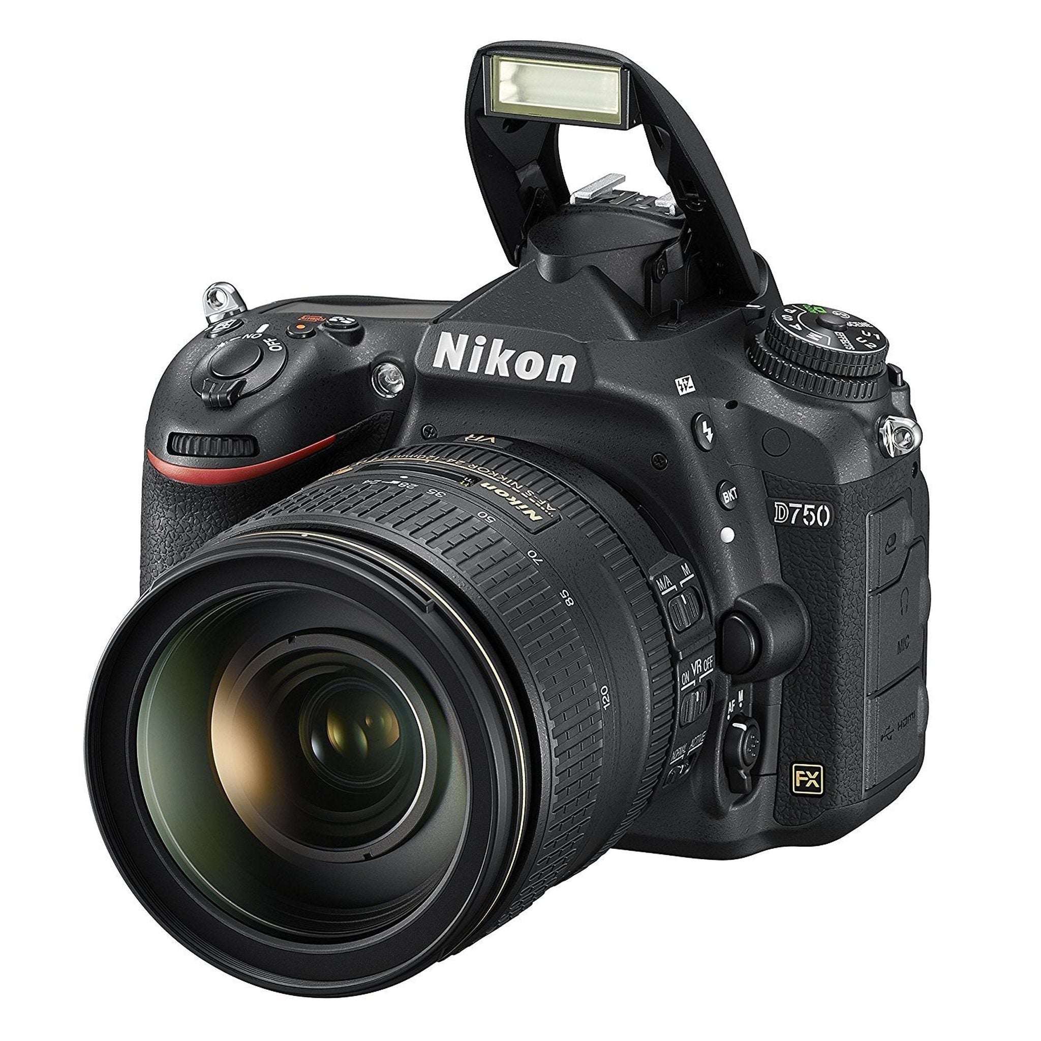 Nikon D750 FX-format Digital SLR Camera w/ 24-120mm f/4G ED VR Auto Focus-S NIKKOR Lens