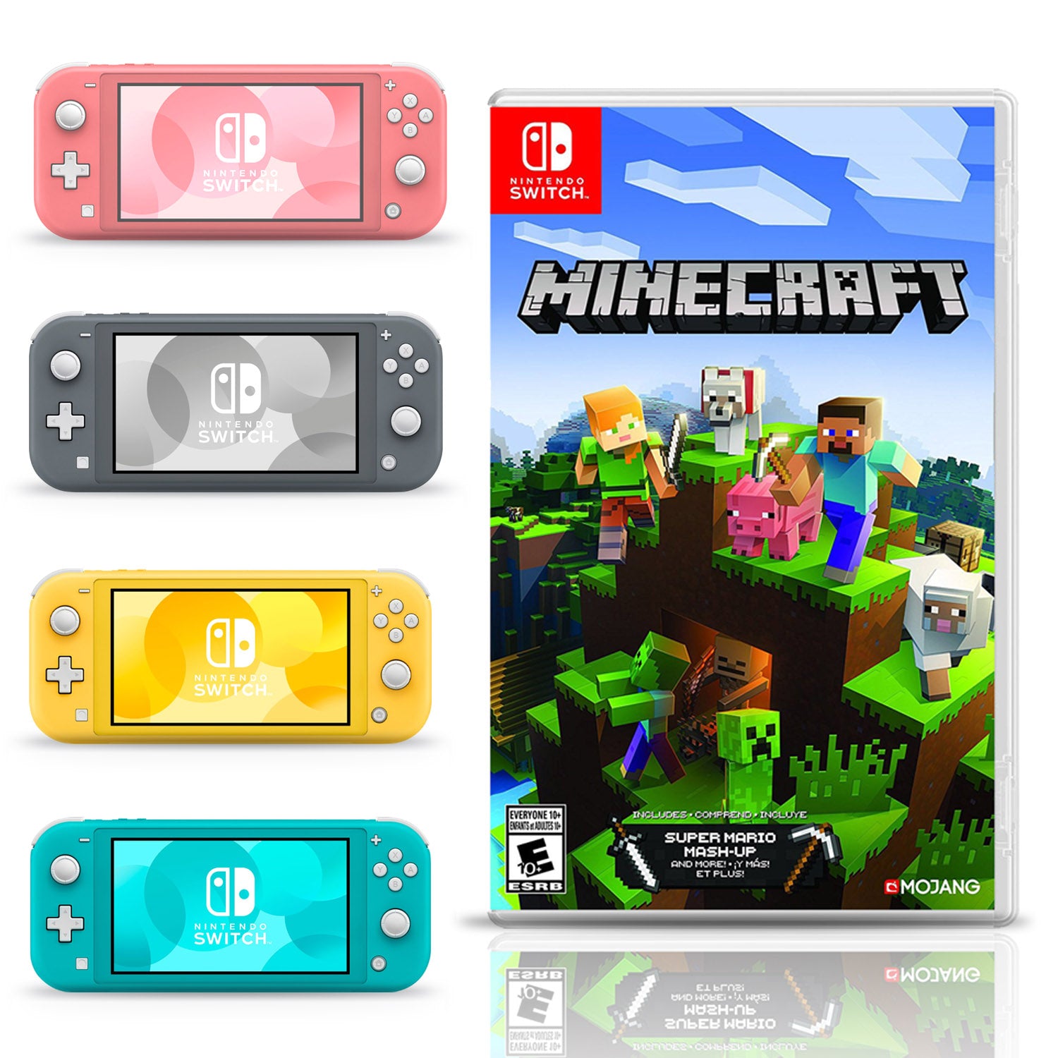 Nintendo Switch Lite 32GB Handheld Video Gaming Console with Minecraft