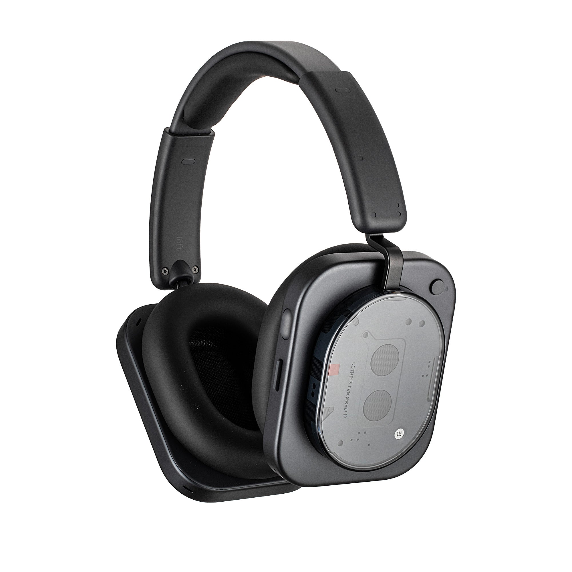 Nothing Headphone 1 Black Hybrid Active Noise Cancelling Headphones Bundle