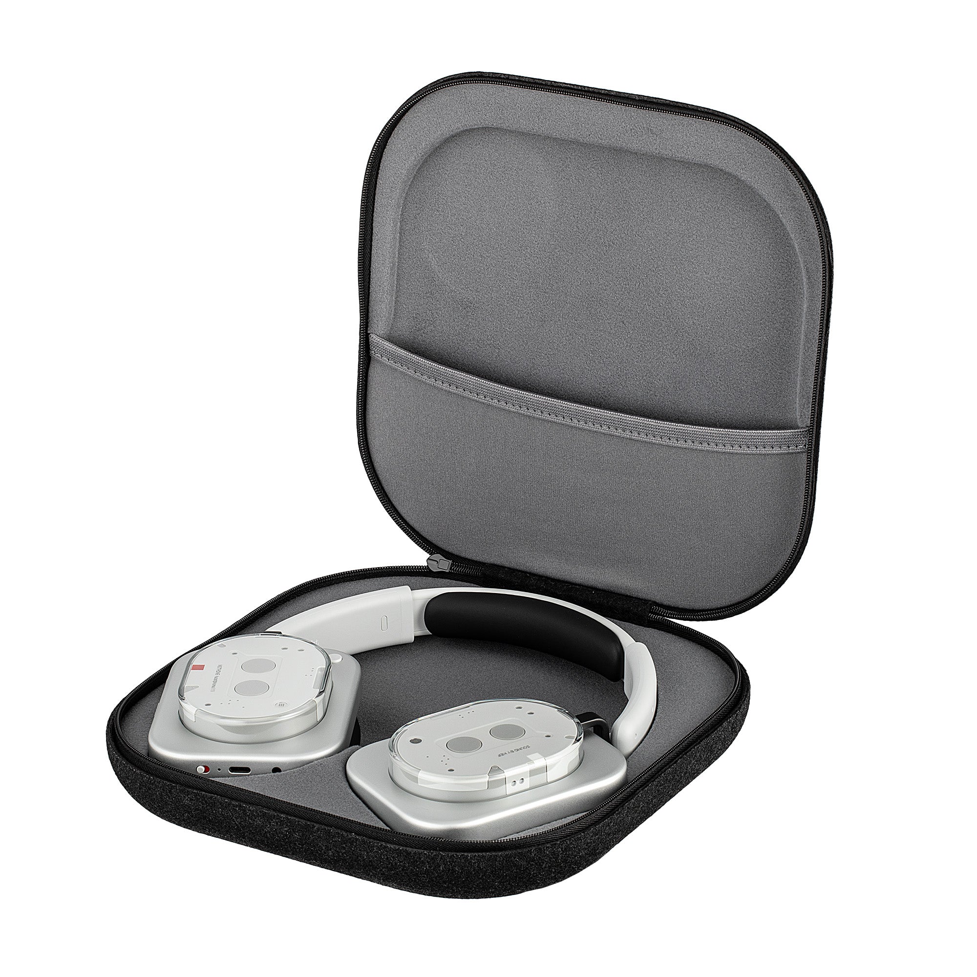 Nothing Headphone 1 White Hybrid Active Noise Cancelling Headphones Bundle