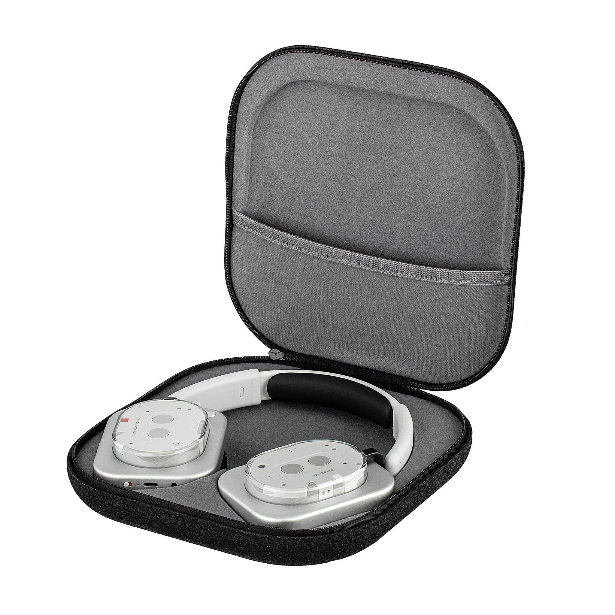 Nothing Headphone 1 White Hybrid Active Noise Cancelling Headphones Bundle