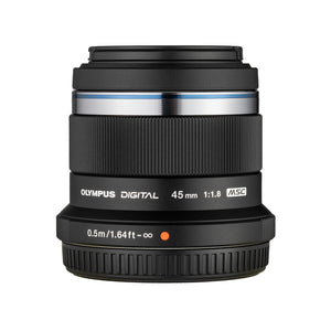Olympus M.Zuiko Digital 45mm f/1.8 Lens Black Bundle