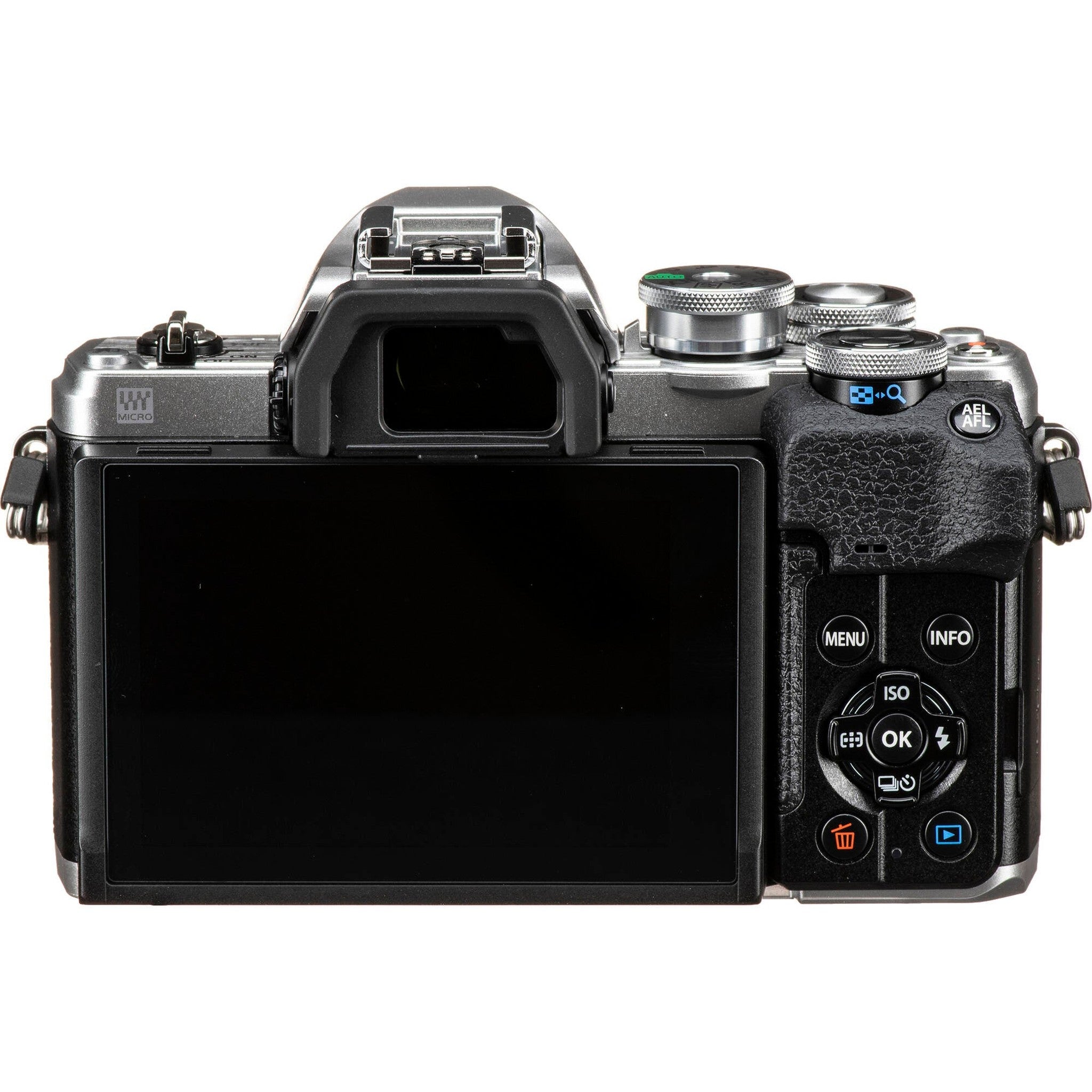 Olympus OM-D E-M10 Mark IV Mirrorless Digital Camera Silver 14-42mm EZ Lens Bundle