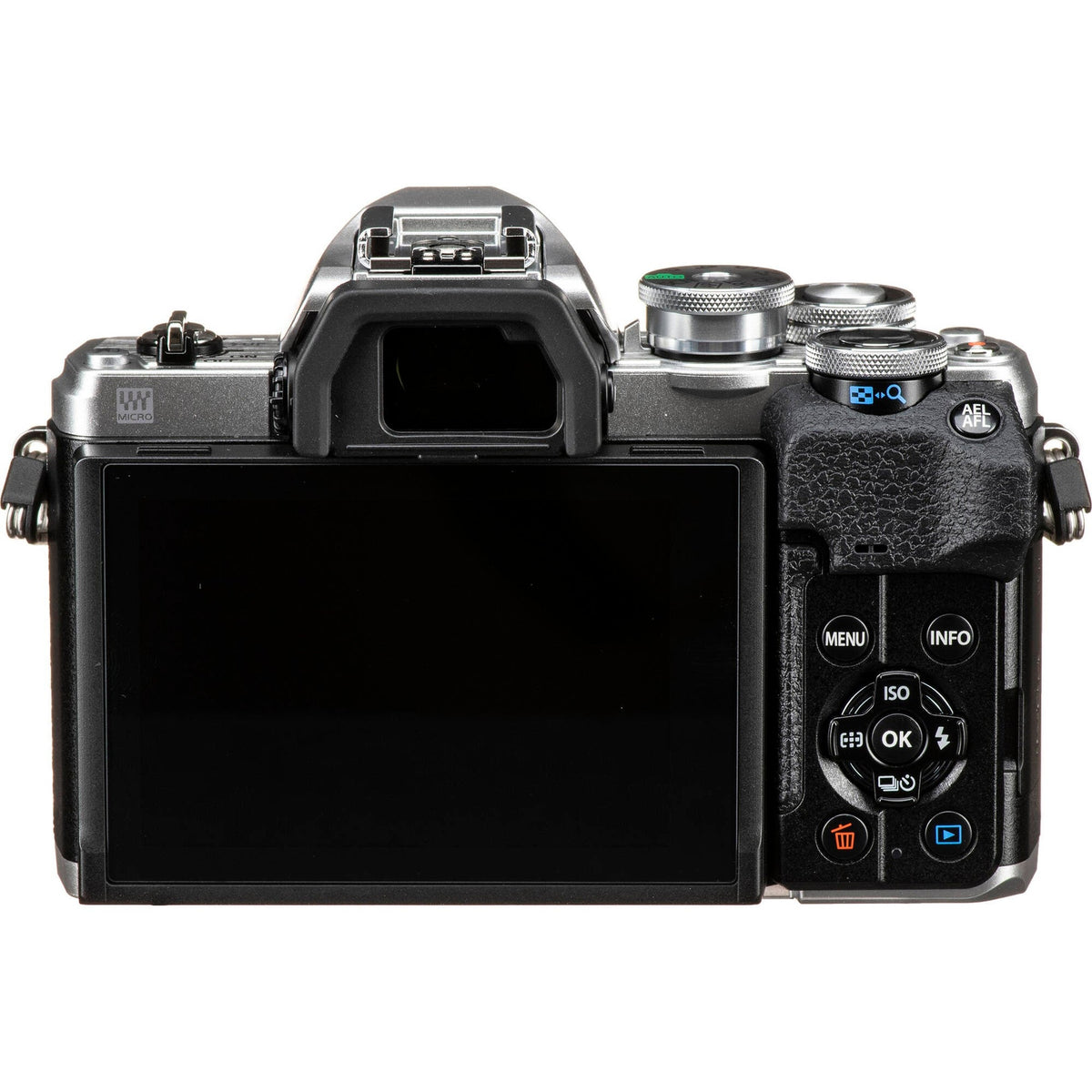 OM SYSTEM OM-D E-M10 Mark IV Silver Camera 14-42mm EZ Lens Bundle