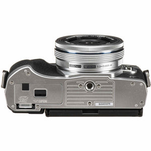 Olympus OM-D E-M10 Mark IV Mirrorless Camera Silver 14-42mm EZ Lens 20.3MP 4K Bundle