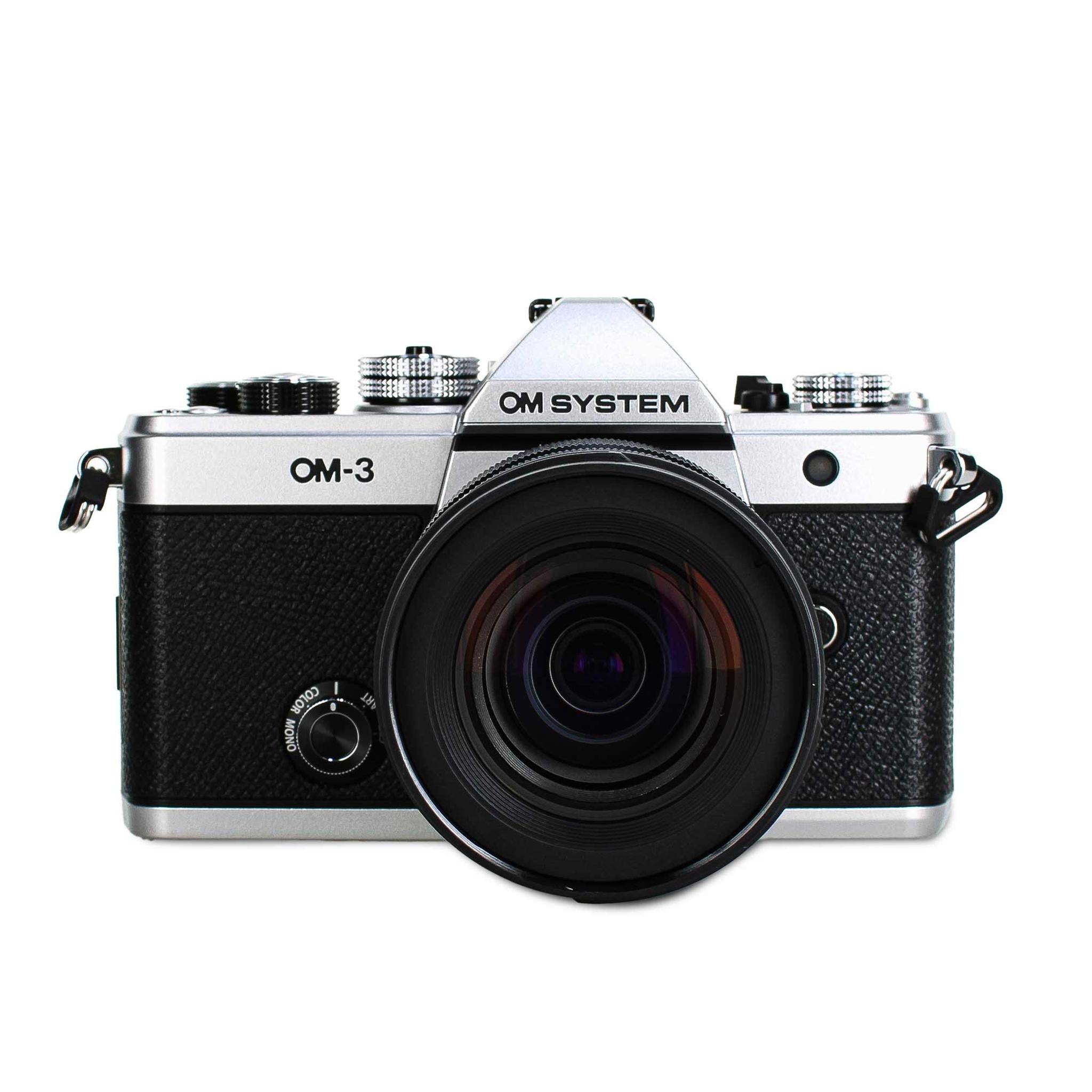 OM SYSTEM OM-3 Mirrorless Camera with 12-45mm f/4 Lens Bundle