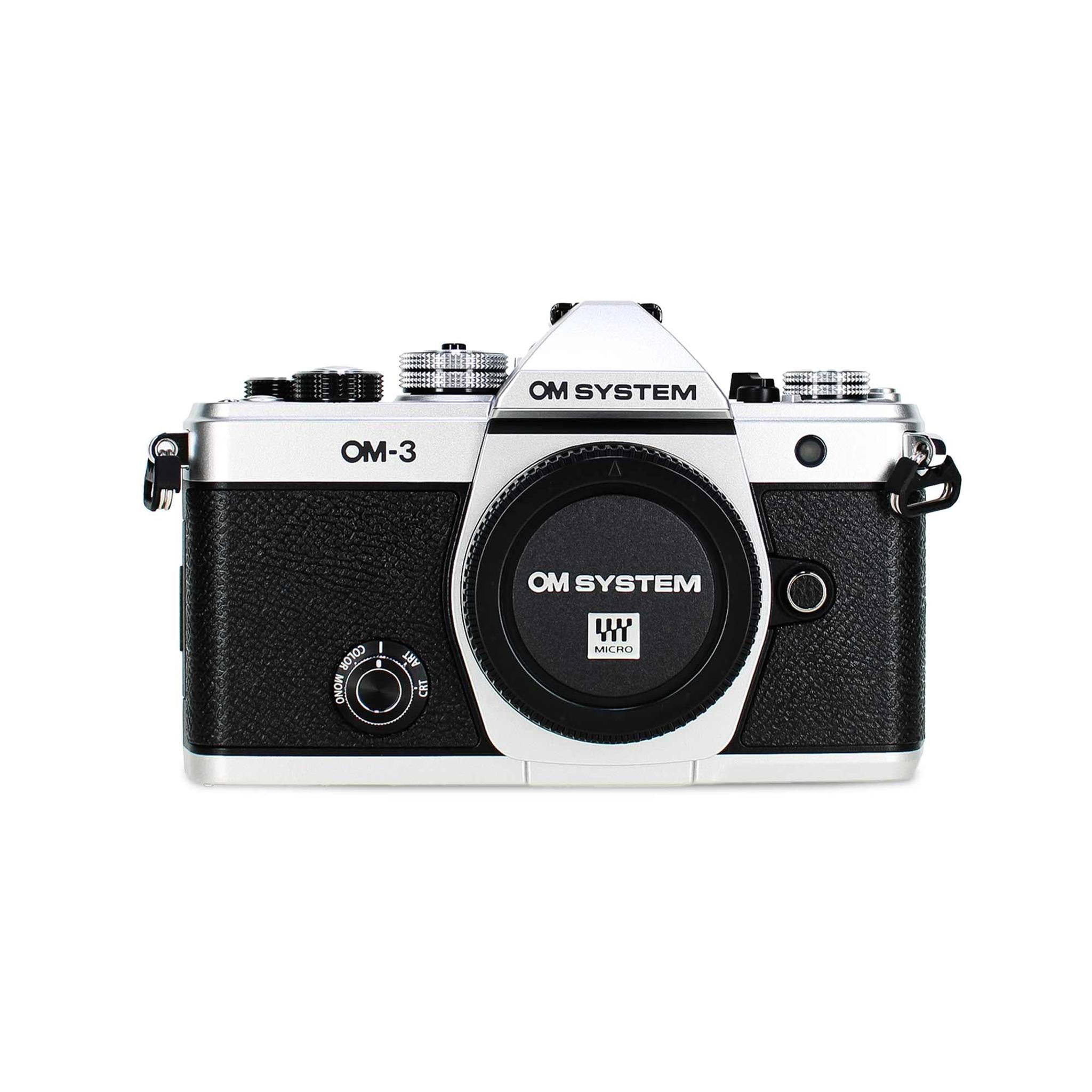 OM SYSTEM OM-3 Mirrorless Camera Silver Bundle OM System
