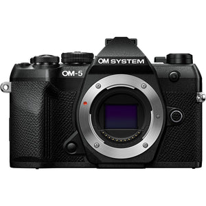 OM SYSTEM OM-5 Mark II Mirrorless Camera + ED 12-45mm f/4 PRO Lens Black Bundle