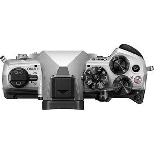 OM SYSTEM OM-5 Mark II Mirrorless Camera + ED 12-45mm f/4 PRO Lens Silver Bundle