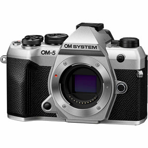 OM SYSTEM OM-5 Mark II Mirrorless Camera + ED 12-45mm f/4 PRO Lens Silver Bundle