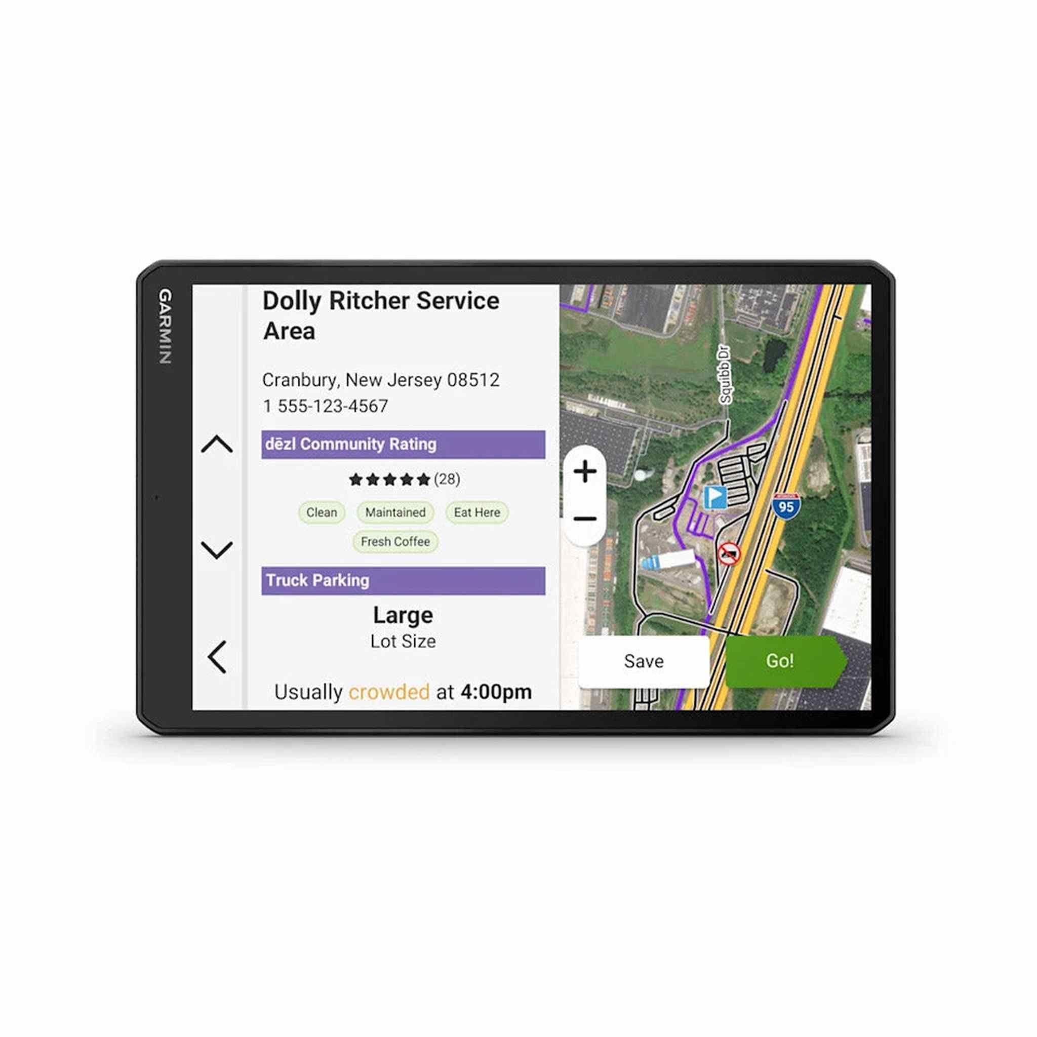 Garmin dezl OTR1020, Extra-Large, Easy-to-Read 10” GPS Truck Navigator Bundle