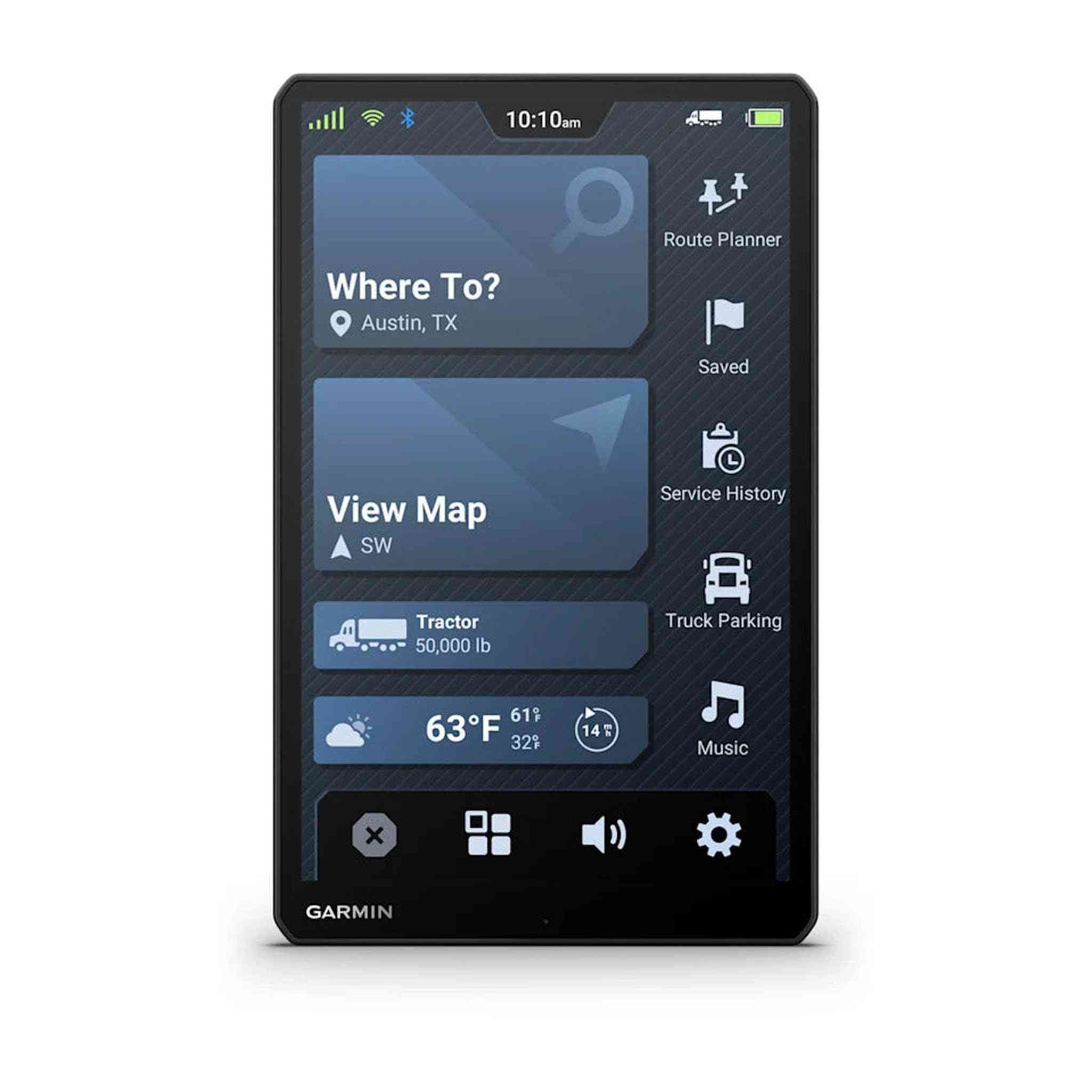 Garmin dezl OTR1020, Extra-Large, Easy-to-Read 10” GPS Truck Navigator Bundle