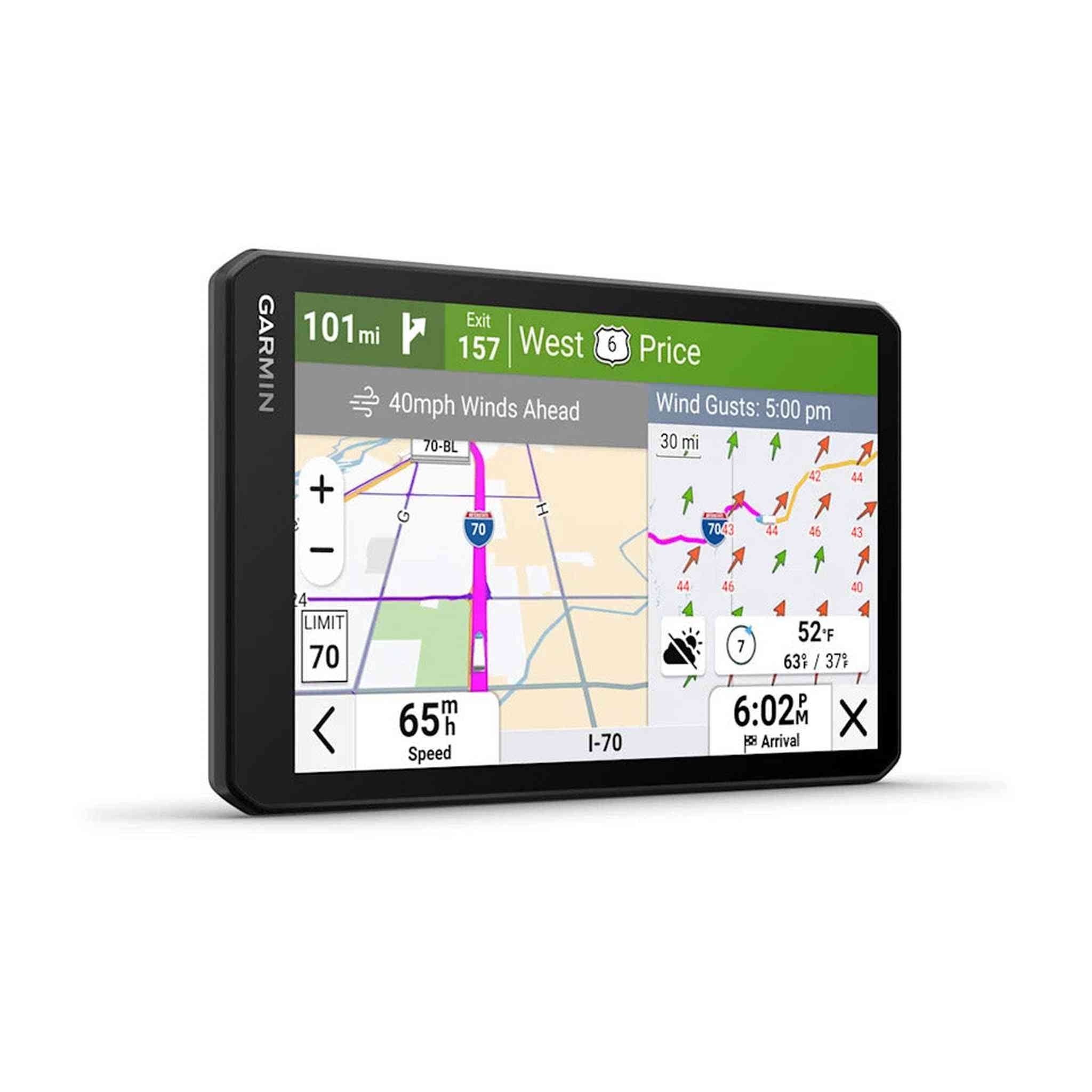Garmin dezl Cam OTR725, Large, Easy-to-Read 7” GPS Truck Navigator Bundle