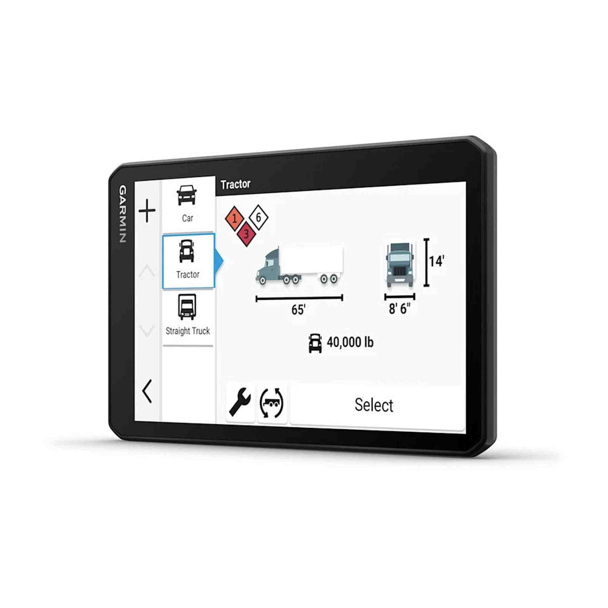 Garmin dezl Cam OTR725, Large, Easy-to-Read 7” GPS Truck Navigator Bundle