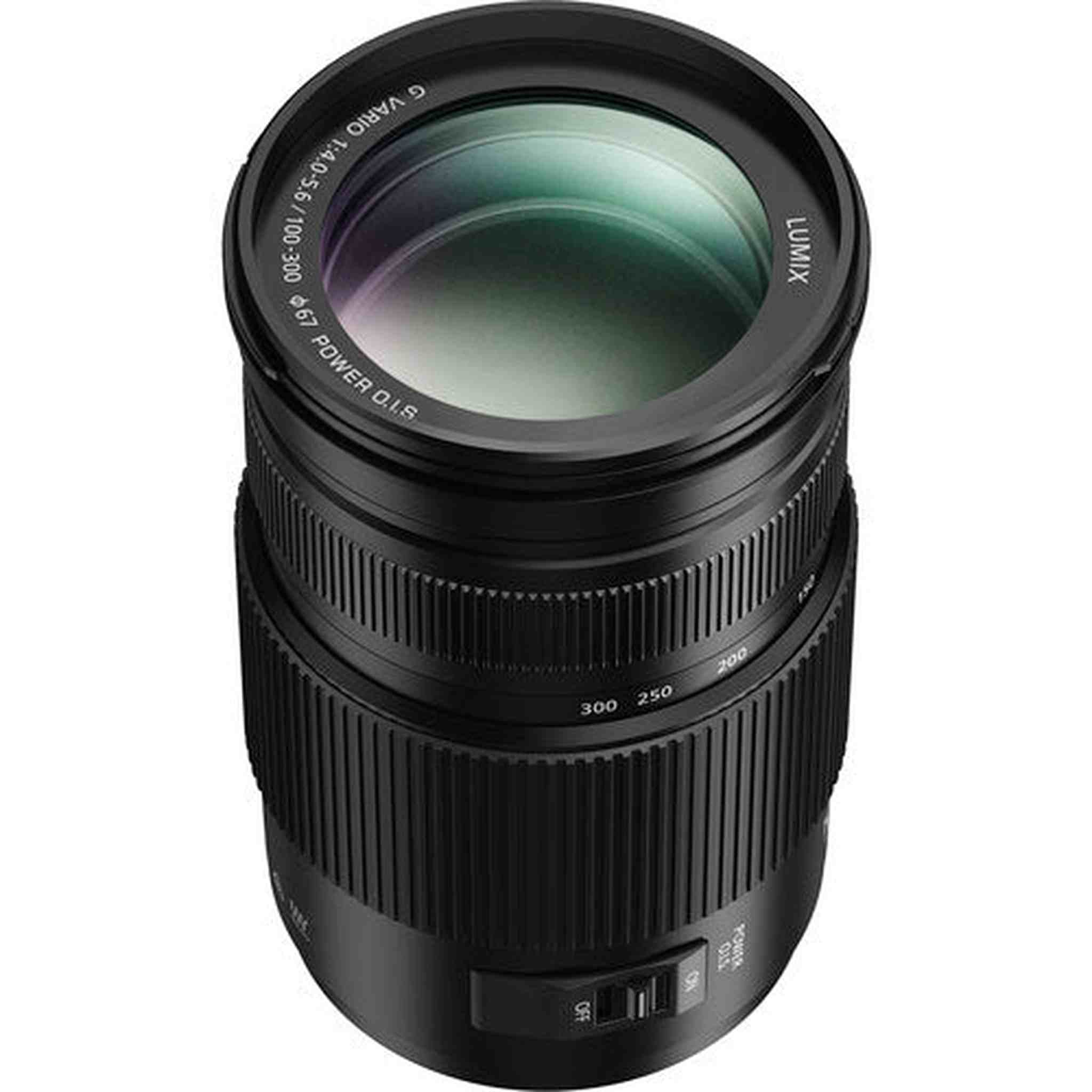 Panasonic Lumix 100-300mm f/4-5.6 II POWER O.I.S. Lens with 2x 64 Memory Cards International Model Panasonic