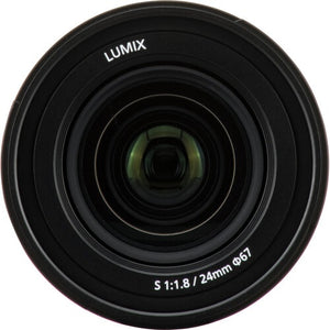 Panasonic LUMIX S Series Camera Lens, 24mm F1.8 L-Mount Interchangeable Lens for Mirrorless Full Frame Digital Cameras, S-S24