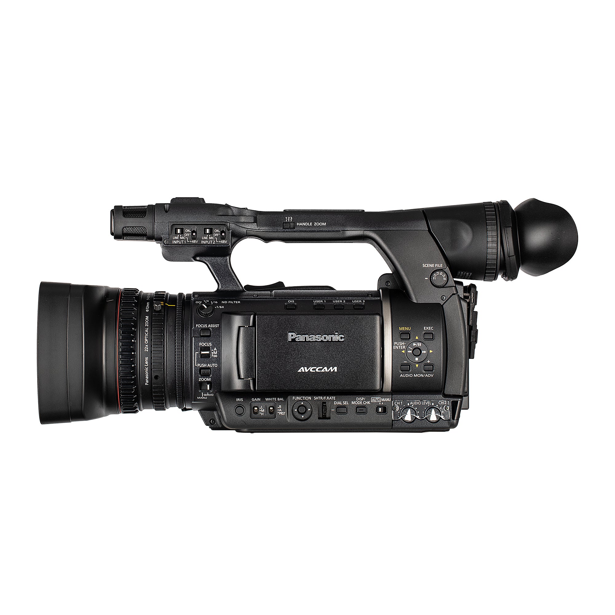 Panasonic AG-AC160 AVCCAM HD Camcorder– Dual SD Card Slots, 1080p/60p Recording + More