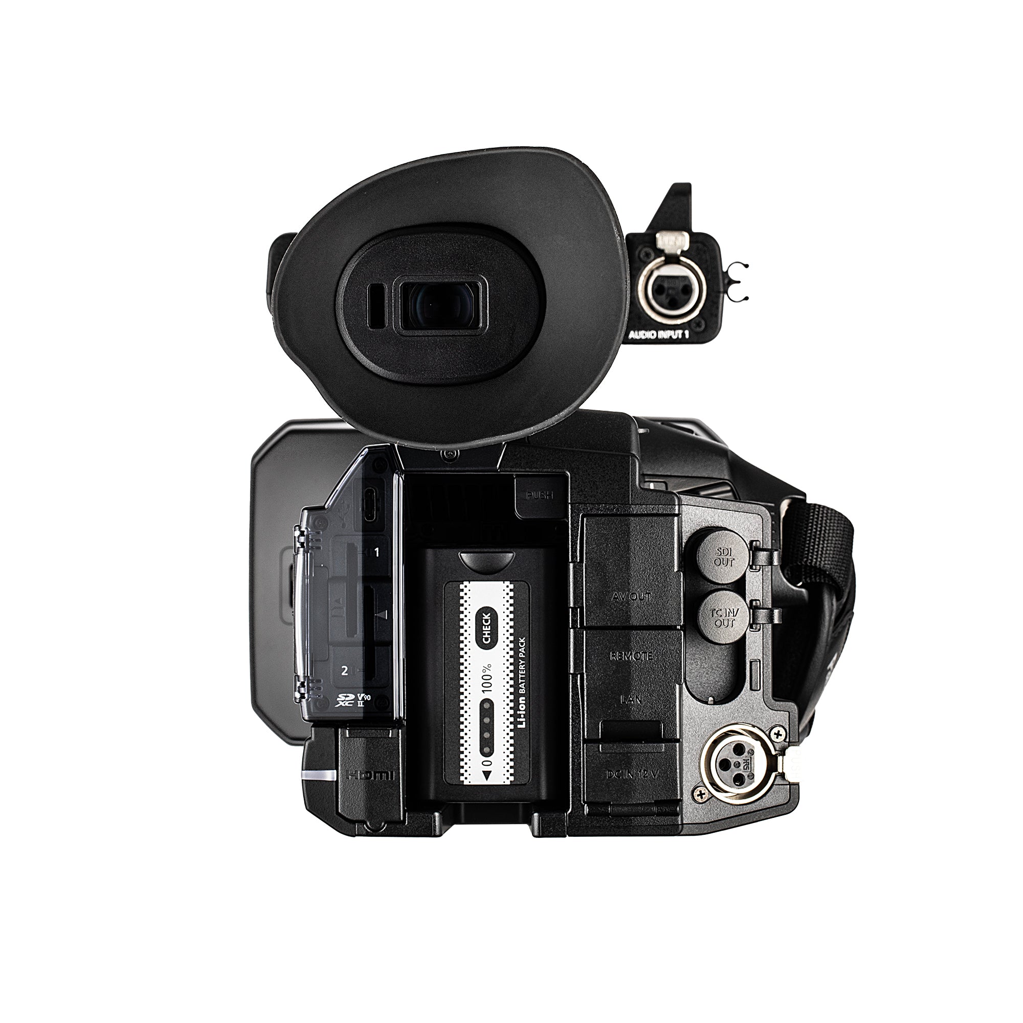 Panasonic AG-CX350 4K Camcorder AG-CX350 W/Padded Case, 128 GB Memory Card, Wire Straps, LED Light, and More