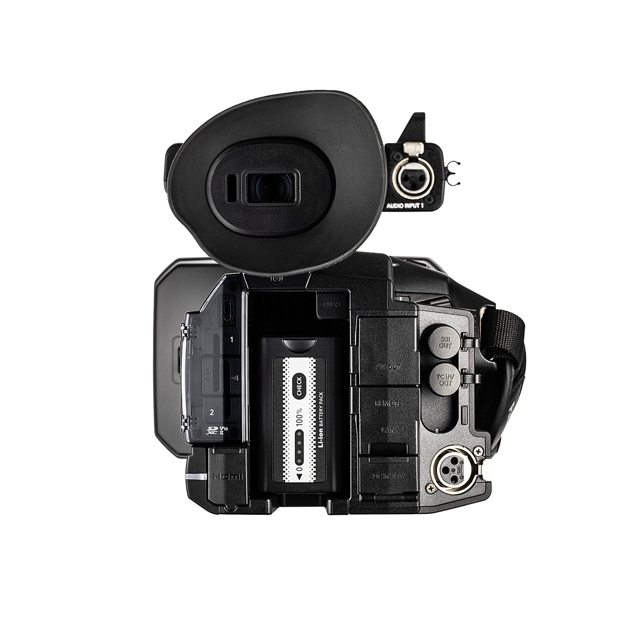 Panasonic AG-CX350 4K Camcorder AG-CX350 W/Padded Case, 128 GB Memory Card, Wire Straps, LED Light, and More