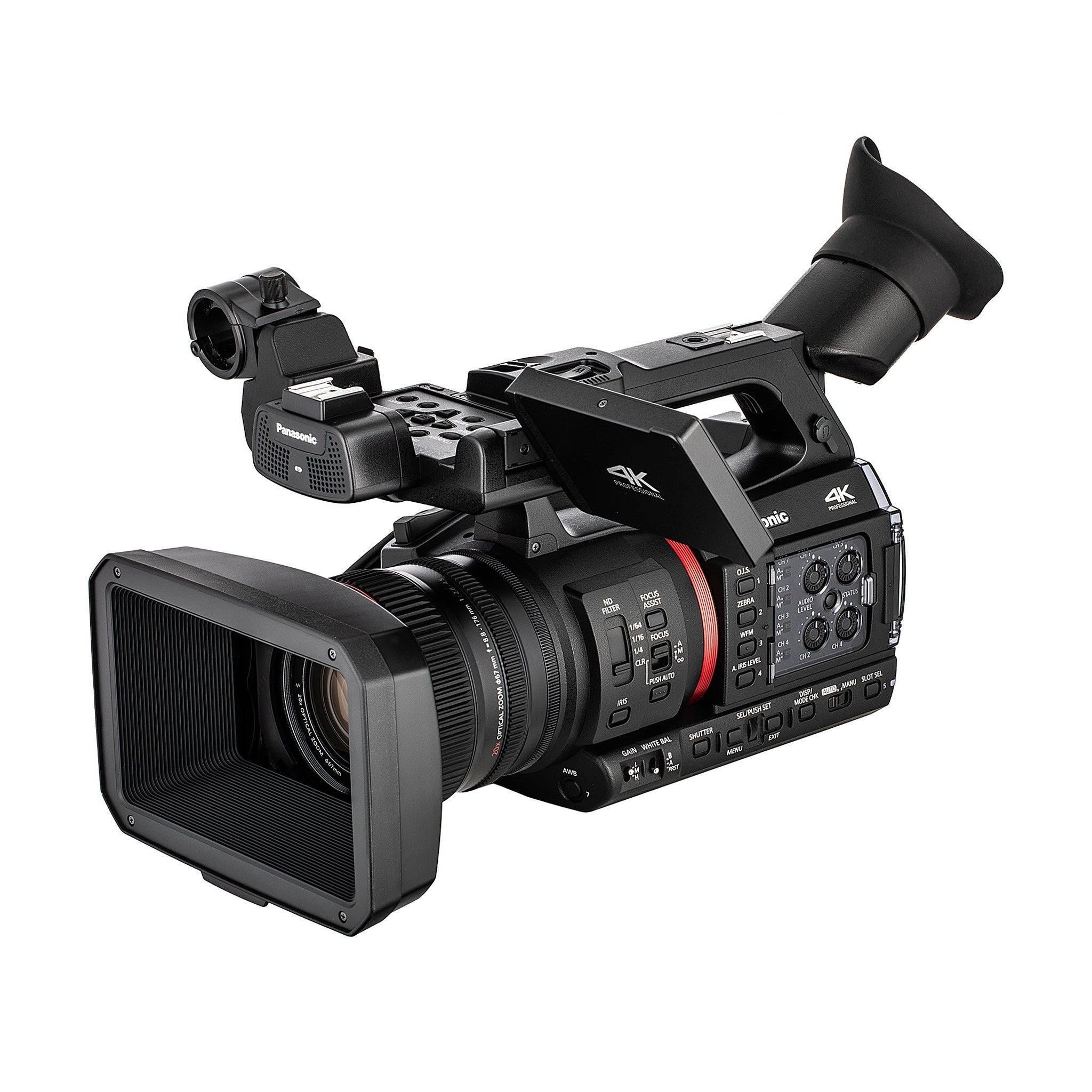 Panasonic AG-CX370 UHD 4K Pro Camcorder with NDI|HX2 and Auto-Tracking, 128GB Memory Card