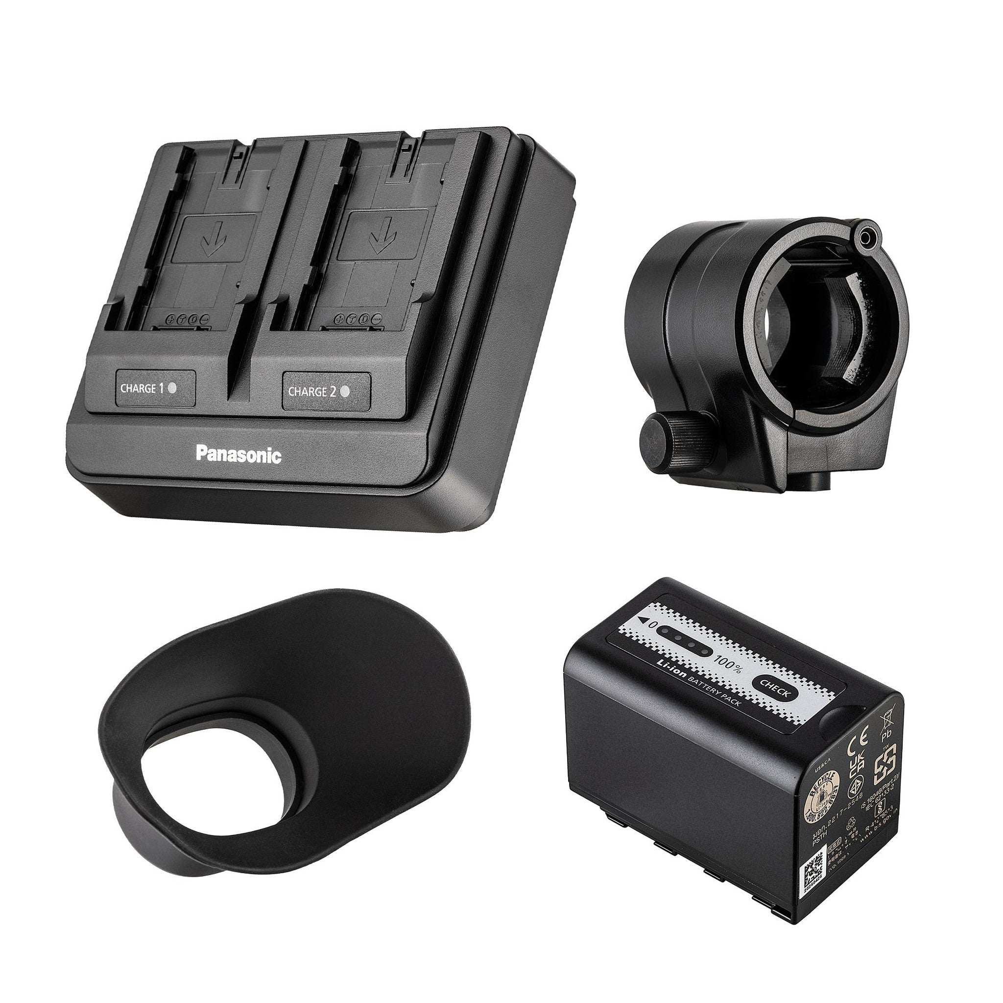 Panasonic AG-CX370 UHD 4K Pro Camcorder with NDI|HX2 and Auto-Tracking, 2x 64GB Memory Card