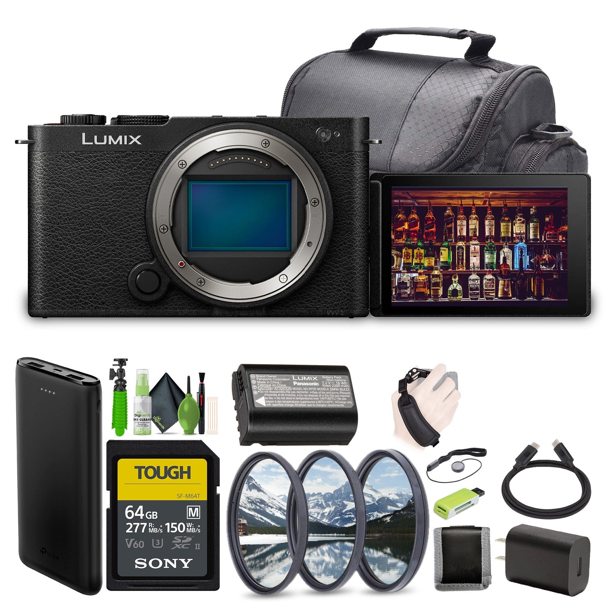 Panasonic LUMIX S9 Mirrorless Full Frame Compact Camera Body DC-S9BODYK Black Panasonic