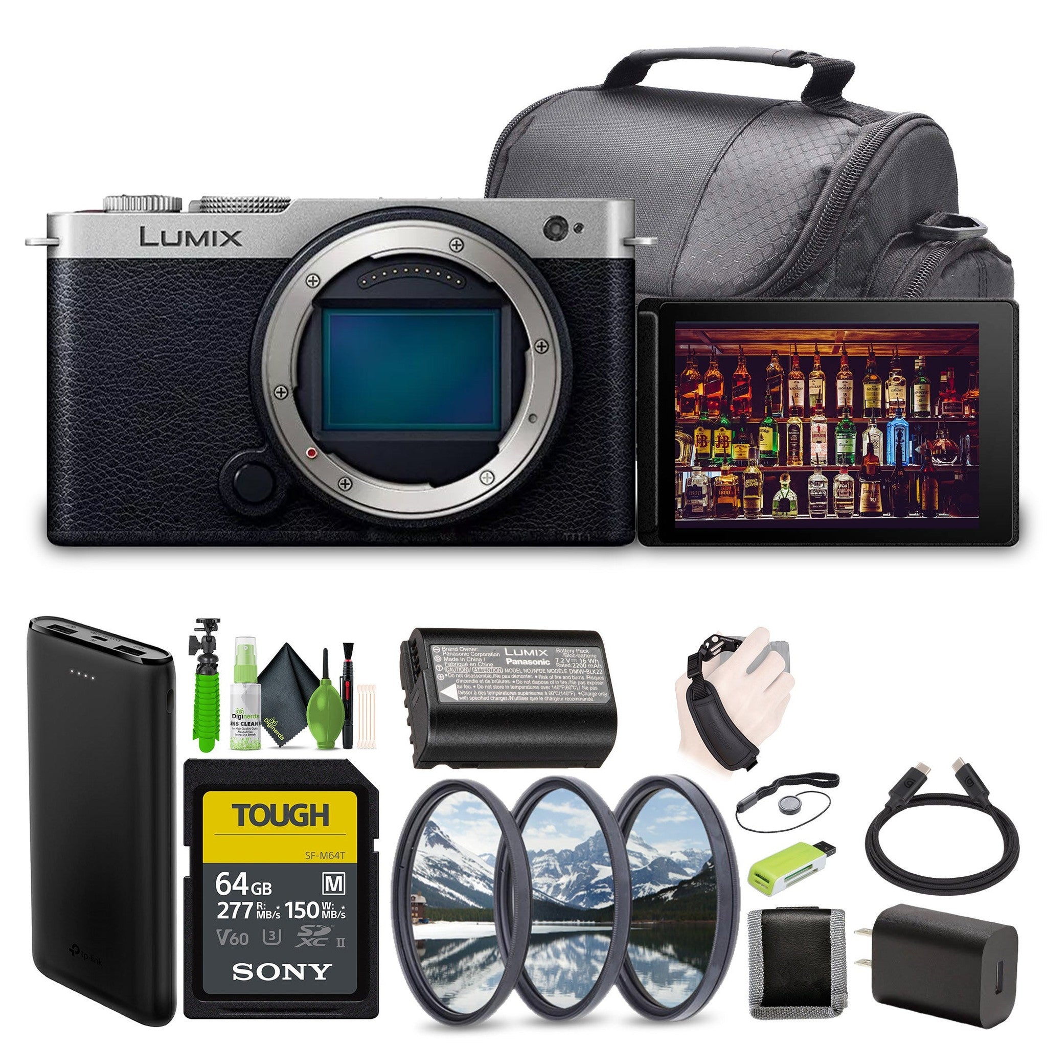 Panasonic LUMIX S9 Mirrorless Full Frame Compact Camera Body DC-S9BODYK Silver Panasonic