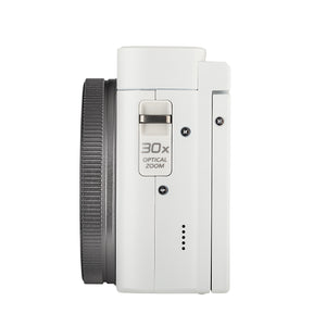 Panasonic TZ99 Point and Shoot Compact Travel Digital Camera White - Bundle