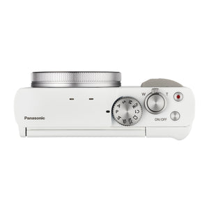 Panasonic TZ99 Point and Shoot Compact Travel Digital Camera White - Bundle