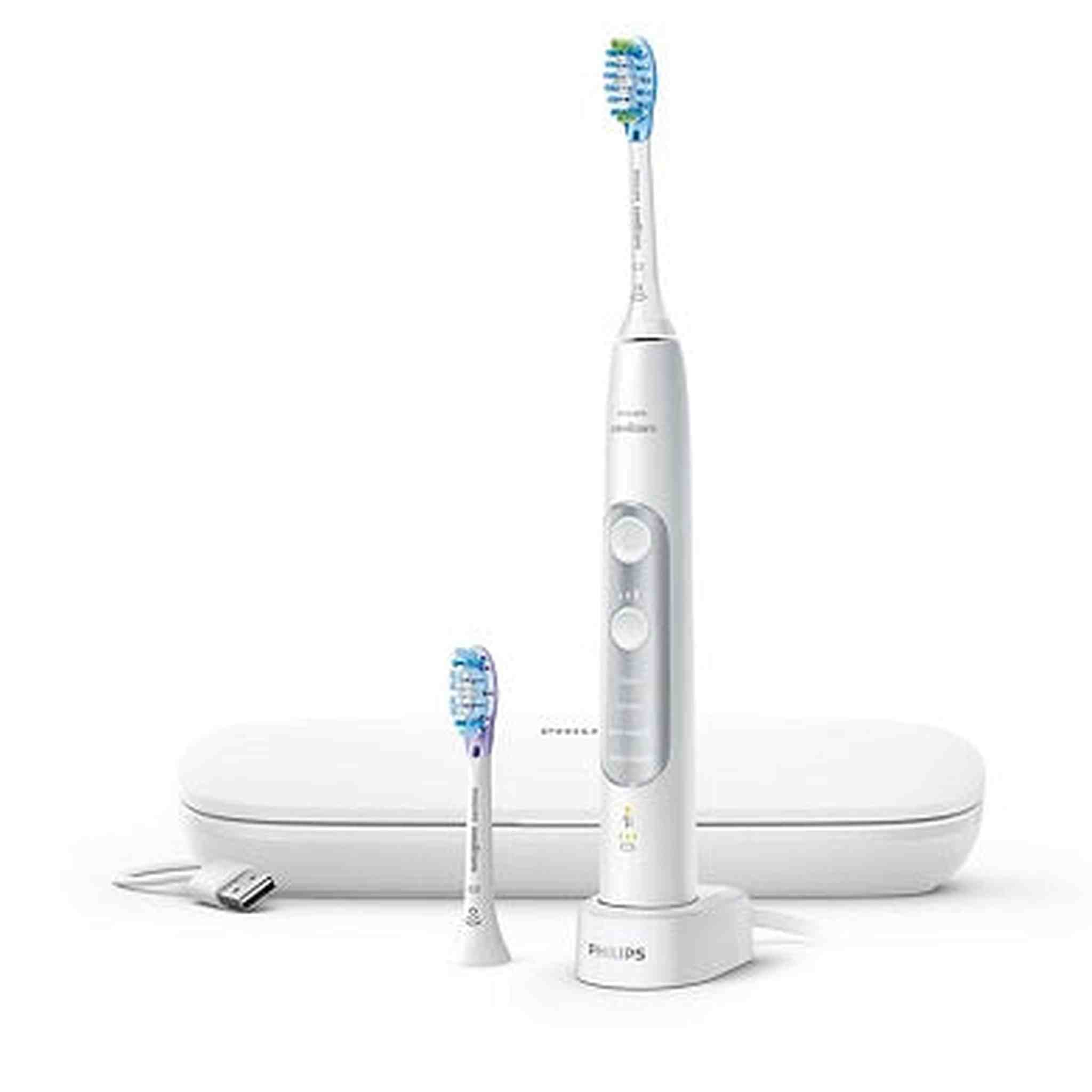 Philips Sonicare HX9690/06 ExpertClean 7500 Bluetooth Rechargeable Electric Toothbrush, White - Used Philips