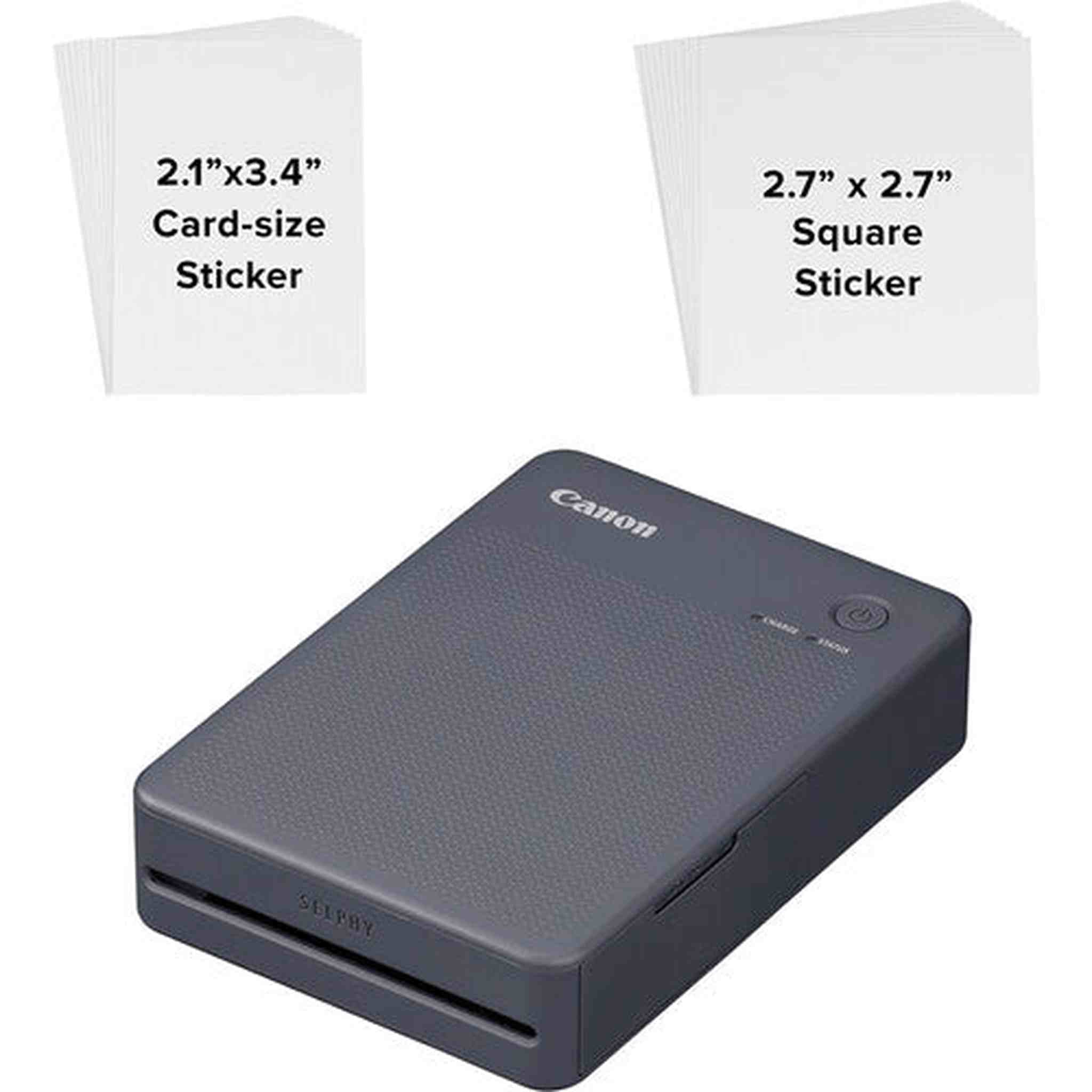 Canon SELPHY QX20 Compact Printer Dark Gray and More Bundle Canon