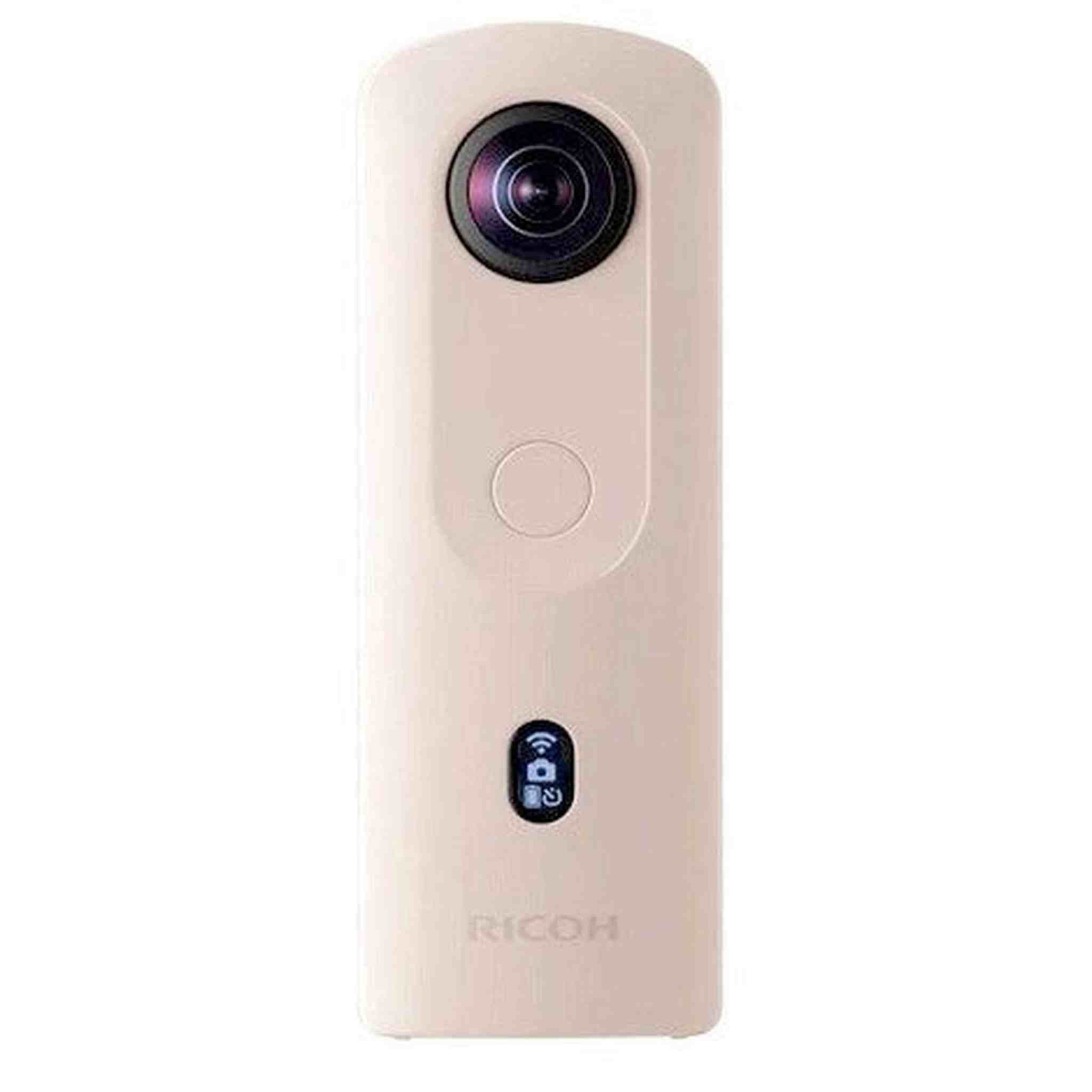 Ricoh Theta SC2 Beige 360° Camera 4K Video with Image Stabilization High-Speed Data Transfer Portrait Shooting with Face Detection Thin & Lightweight Ricoh