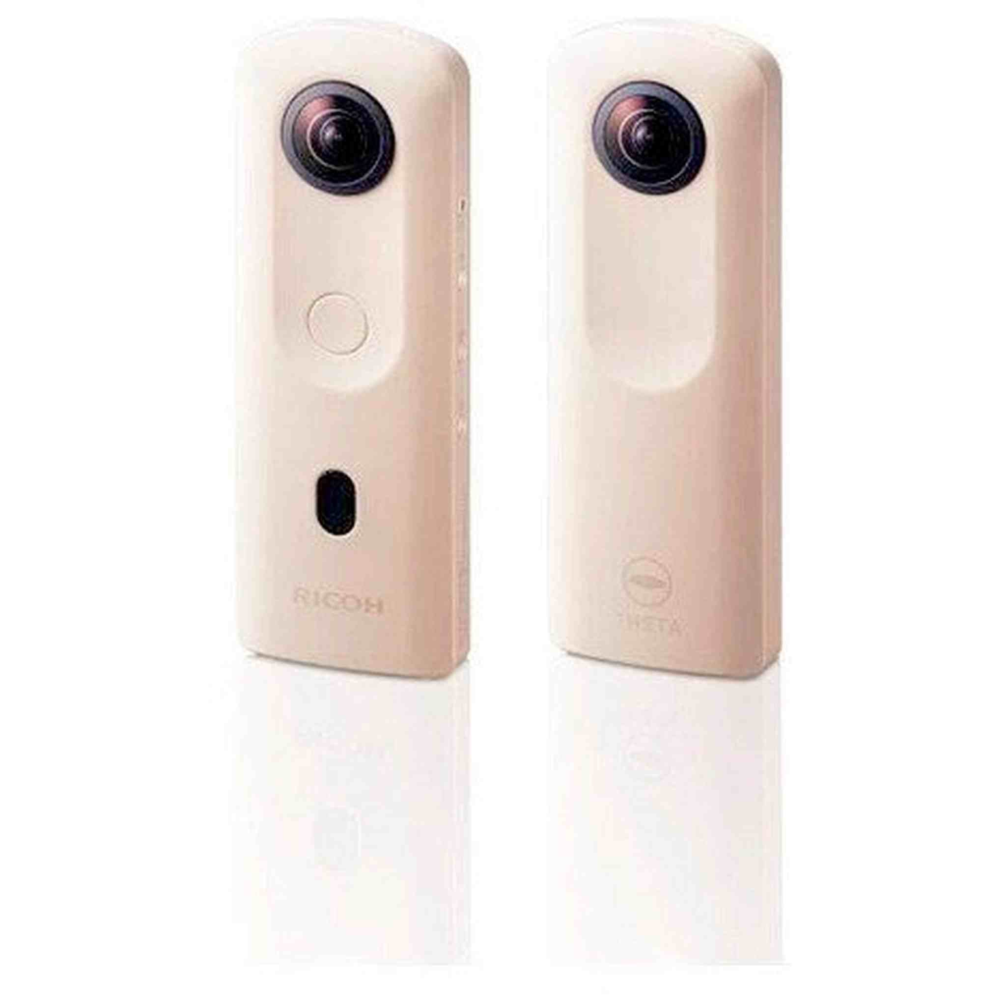 Ricoh Theta SC2 Beige 360° Camera 4K Video with Image Stabilization High-Speed Data Transfer Portrait Shooting with Face Detection Thin & Lightweight Ricoh