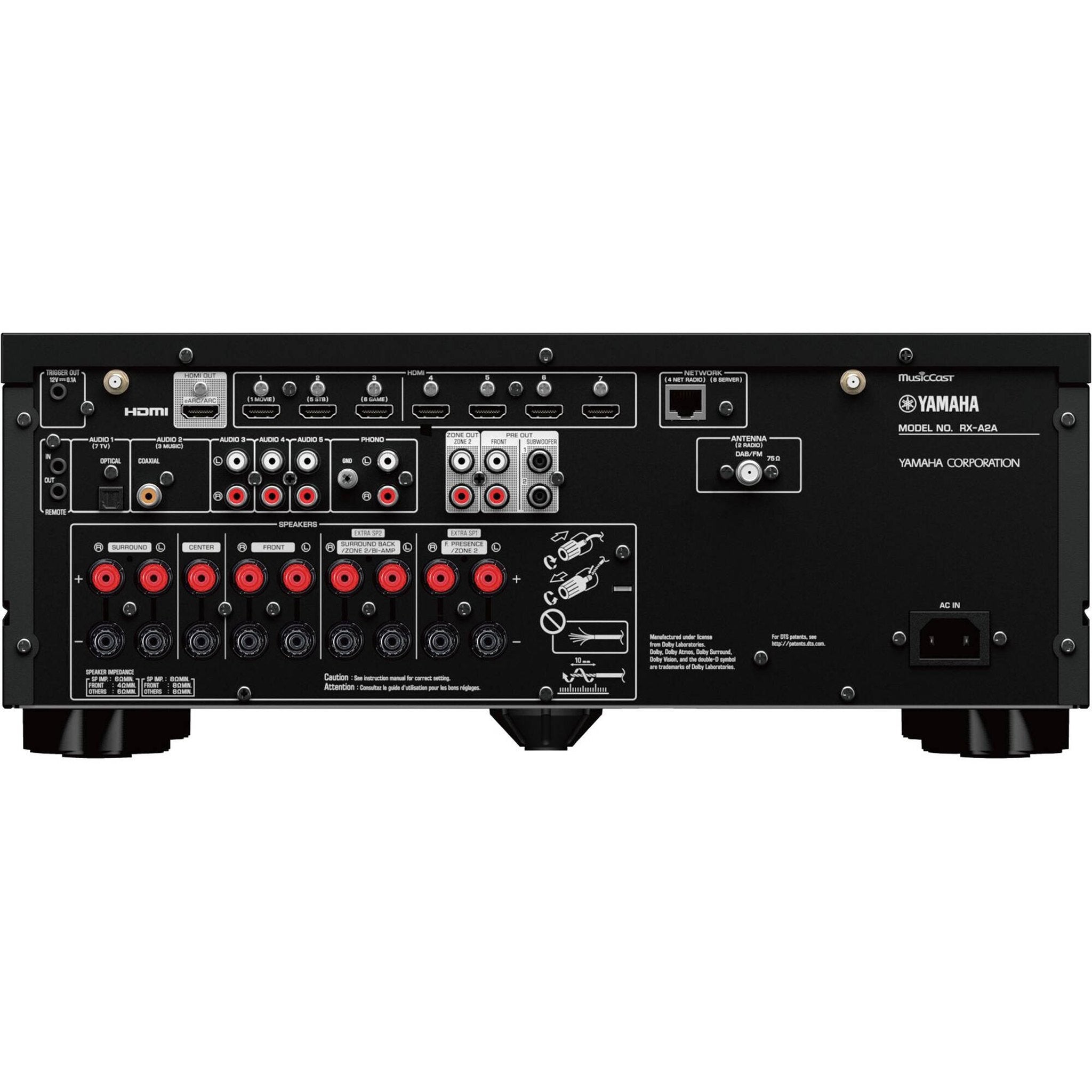 Yamaha RX-A2A AVENTAGE 7.2-Channel Network AV Receiver with MusicCast Yamaha