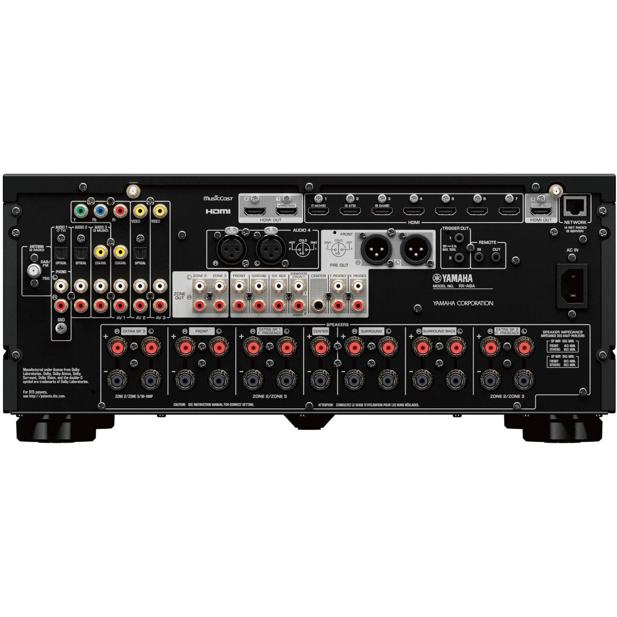 Yamaha AVENTAGE RX-A8A 11.2-Channel MusicCast AV Receiver Yamaha